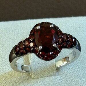 Red Center Stone Ring 925 China